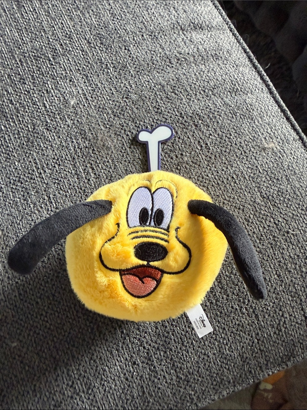 Disney Yellow Pluto Plush Dog bag charm